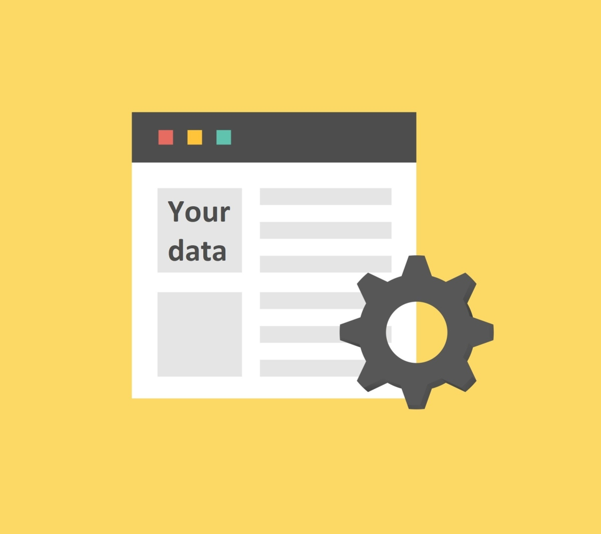 Your data labelled on a web page