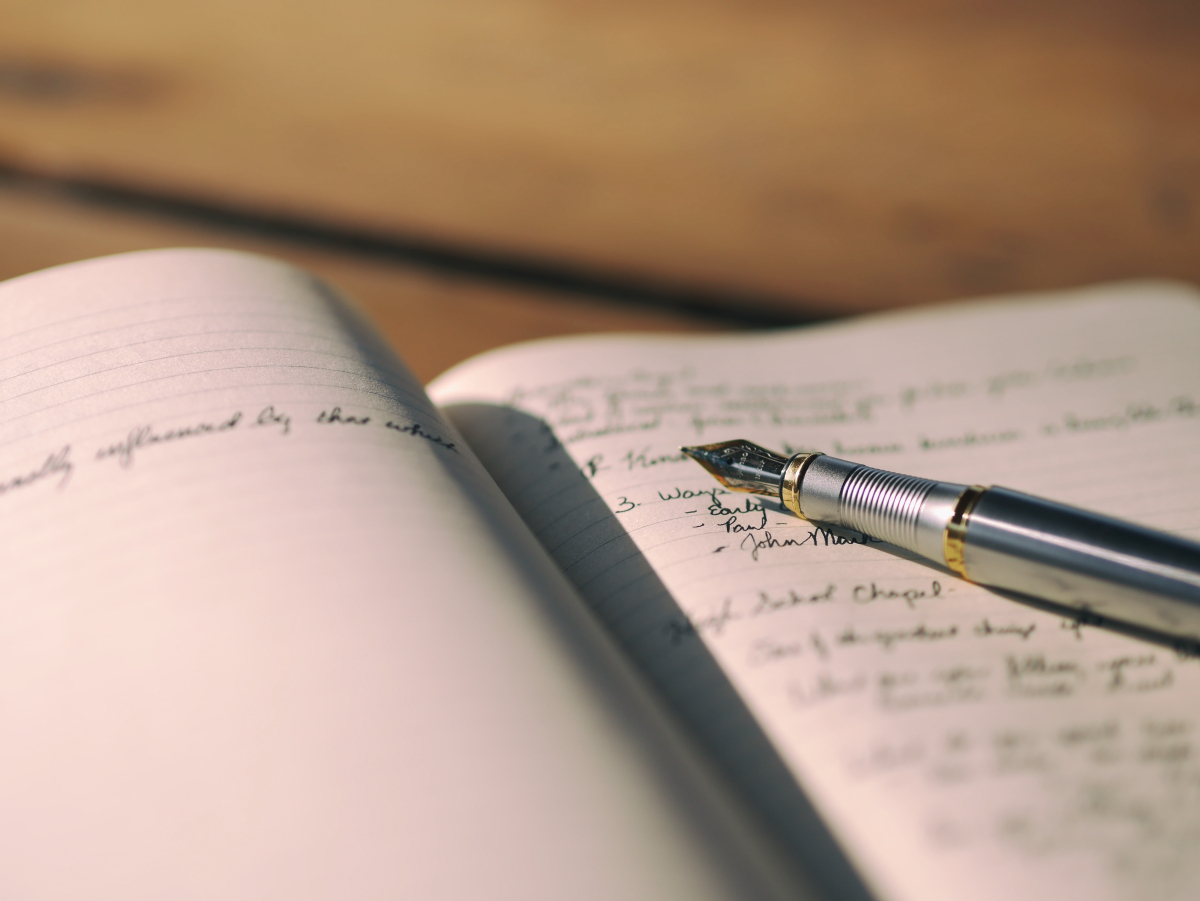 Notes in a diary