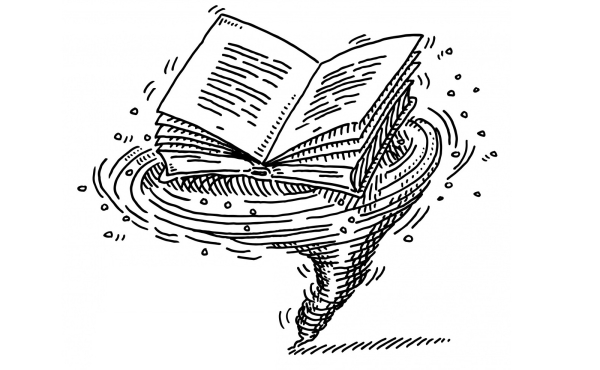 Book on a whirlwind